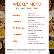 Load image into Gallery viewer, Spicy Feast Non-Veg Tiffin Service