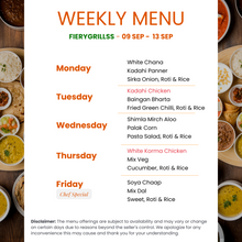 Load image into Gallery viewer, Fiery Grillss Premium Veg &amp; Non-Veg Combo Tiffin Service
