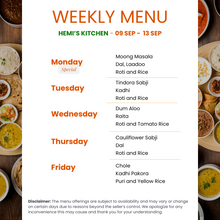 Load image into Gallery viewer, Hemi's Kitchen Gujarati Tiffin Service (Oshawa &amp; Courtice)
