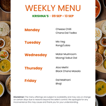 Load image into Gallery viewer, Krishna's Kitchen Pure Veg Punjabi Tiffin Service
