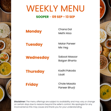 Load image into Gallery viewer, Sooper Veg Punjabi Tiffin Service
