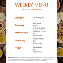Load image into Gallery viewer, Tulsi Indian Pure Veg Gujarati Tiffin Service
